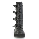 Similicuir 5 cm EMILY-322 plateformes bottes  boucles pour femmes