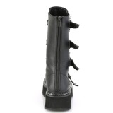 Similicuir 5 cm EMILY-322 plateformes bottes  boucles pour femmes