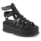 Similicuir 5 cm SLACKER-18 emo sandales gladiateur plateforme