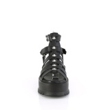 Similicuir 5 cm SLACKER-18 emo sandales gladiateur plateforme