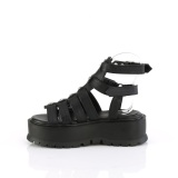 Similicuir 5 cm SLACKER-18 emo sandales gladiateur plateforme