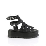 Similicuir 5 cm SLACKER-18 emo sandales gladiateur plateforme