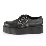 Similicuir 5 cm V-CREEPER-516 Chaussures Creepers Hommes