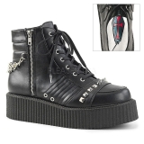 Similicuir 5 cm V-CREEPER-565 Bottines Creepers Hommes Plateforme