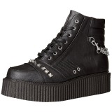 Similicuir 5 cm V-CREEPER-565 Bottines Creepers Hommes Plateforme