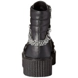 Similicuir 5 cm V-CREEPER-565 Bottines Creepers Hommes Plateforme
