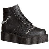 Similicuir 5 cm V-CREEPER-565 Bottines Creepers Hommes Plateforme