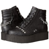 Similicuir 5 cm V-CREEPER-565 Bottines Creepers Hommes Plateforme