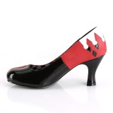 Similicuir 7,5 cm HARLEY-42 Pinup escarpins femmes  talons bas