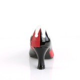 Similicuir 7,5 cm HARLEY-42 Pinup escarpins femmes  talons bas