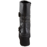 Similicuir 8,5 cm TRASHVILLE-205 Bottes Gothiques Hommes Plateforme