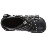 Similicuir 8 cm DEMONIA SCENE-30 bottines gothique avec boucles