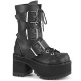 Similicuir 9,5 cm DemoniaCult RANGER-308 bottines plateforme gothique