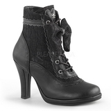Similicuir 9,5 cm GLAM-200 Bottines  Lacets Talons Hauts Femmes