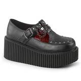 Similicuir CREEPER-215 Chaussures Creepers Femmes Plateforme