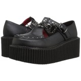 Similicuir CREEPER-215 Chaussures Creepers Femmes Plateforme