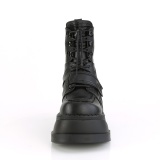 Similicuir Noir 12 cm STOMP-13 plateforme bottines compenses