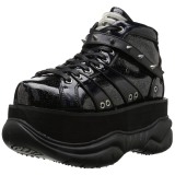 Similicuir Noir 7,5 cm NEPTUNE-100 Chaussures Gothiques Hommes Plateforme