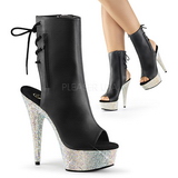 Similicuir pierre cristal 15 cm BEJEWELED-1018DM plateforme bottines femmes