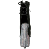 Similicuir pierre cristal 18 cm BEJEWELED-1018D7 plateforme bottines femmes