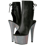 Similicuir pierre cristal 18 cm BEJEWELED-1018D7 plateforme bottines femmes