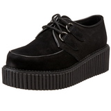 Suede 5 cm CREEPER-101 chaussures creepers femmes semelles paisses