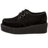 Suede 5 cm CREEPER-101 chaussures creepers femmes semelles paisses