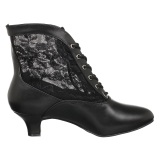 Tissu en dentelle 5 cm DAME-05 Bottines victoriennes  talons vintage noirs