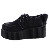 Tissu en dentelle CREEPER-212 Chaussures Creepers Femmes Plateforme