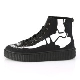 Toile 4 cm SNEEKER-252 Chaussures sneakers creepers hommes