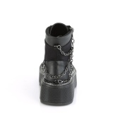 Toile 5 cm EMILY-114 bottes demonia plateforme