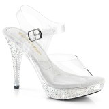 Transparent 11,5 cm ELEGANT-408 chaussure competition bikini fitness talons hauts