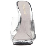 Transparent 13 cm Fabulicious POISE-501 mules talons hauts