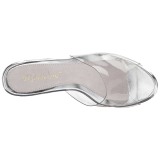 Transparent 13 cm Fabulicious POISE-501 mules talons hauts