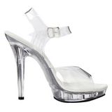 Transparent 13 cm LIP-108 Plateforme Chaussures Talon Haut