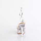 Transparent 13 cm MARTINI-505 Beige sandales talons hauts plateforme