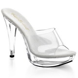 Transparent 14 cm COCKTAIL-501 Plateforme Mules Chaussures