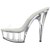 Transparent 15,5 cm Pleaser DELIGHT-601 Plateforme Mules Chaussures