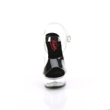 Transparent 15 cm EXCITE-608 chaussure  talons de pole dance