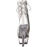 Transparent 15 cm KISS-1018C bottines plateforme pour femmes