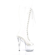 Transparent 18 cm ADORE-2021C bottes talons avec plateforme