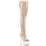 Transparent 18 cm ADORE-3021 Cuissardes Haut Talon Sexy