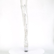 Transparent 18 cm ADORE-3021 Cuissardes Haut Talon Sexy