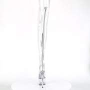 Transparent 18 cm ADORE-3021 Cuissardes Haut Talon Sexy