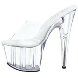 Transparent 18 cm ADORE-701 Plateforme Mules Chaussures