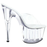 Transparent 18 cm ADORE-701 Plateforme Mules Chaussures