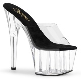 Transparent 18 cm ADORE-701 mules talons hauts de pole dance