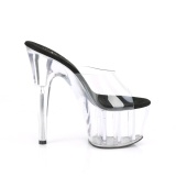 Transparent 18 cm ADORE-701 mules talons hauts de pole dance