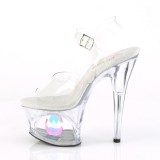 Transparent 18 cm MOON-708DIA sandales de pole dance