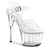 Transparent 18 cm Pleaser ADORE-708LS Talons Aiguilles Plateforme